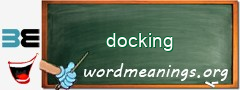 WordMeaning blackboard for docking